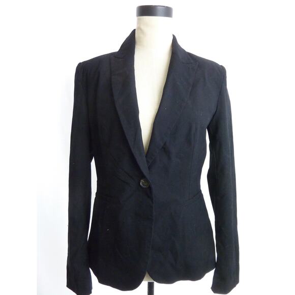 Zara Black Blazer Size 6 Jacket Professional Dinner - Picture 1 of 5